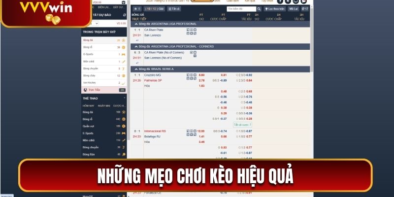 3 mẹo cược kèo hiệu quả được khuyên dùng
