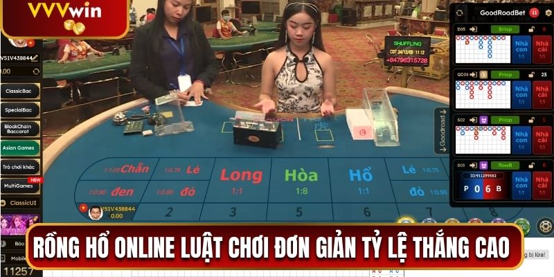 Rồng Hổ Online có luật chơi đơn giản tỷ lệ thắng cao