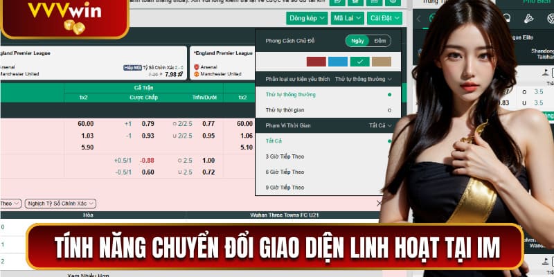 Tính năng chuyển đổi giao diện linh hoạt tại IM